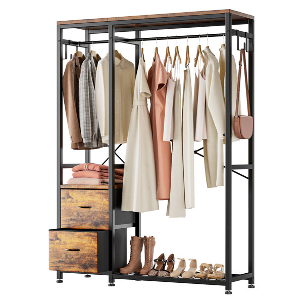 17 Stories Rylaey 47.27" W Clothing and Garment Racks & Reviews